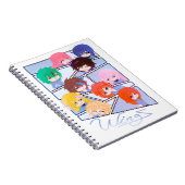 Wingz Multi Character Spiral Photo Notebook Notitieboek (Rechterzijde)