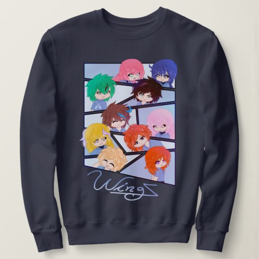 Wingz Multi Character Sweatshirt (Design voorkant)