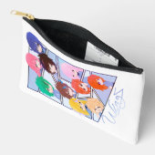 Wingz Multi Karakter Print Knip Naai Tas (Open)