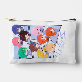 Wingz Multi Karakter Print Knip Naai Tas