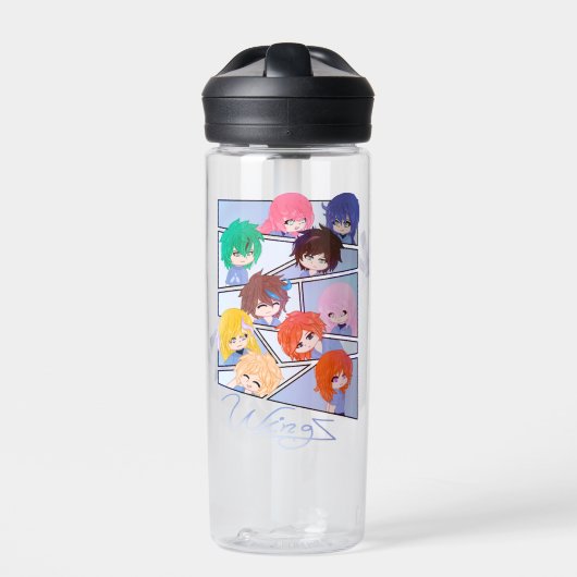 Wingz Multi Karakter Waterfles (Voorkant)
