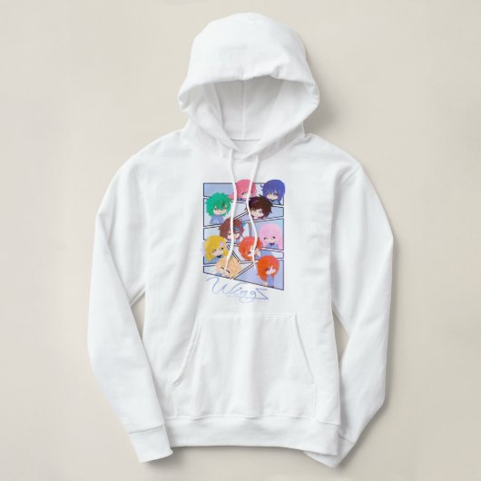 Wingz Multi Karakters Hoodie (Design voorkant)