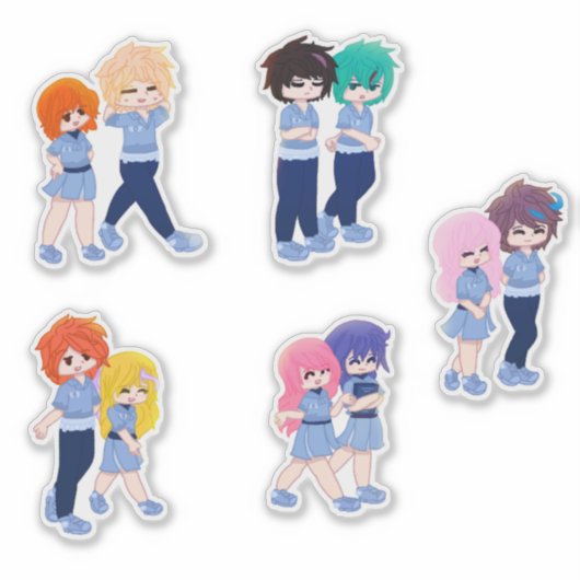 Wingz Students Sticker Pack - Sheet 1 (Voorkant)