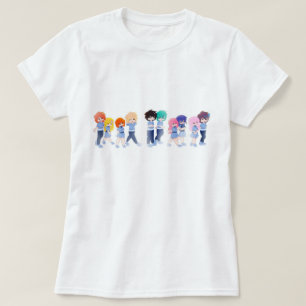 Wingz T-shirt - Hand getekende stripfiguren