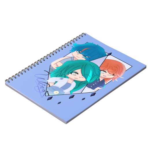 Wingz Warriors Spiral Photo Notebook Notitieboek (Linkerzijde)