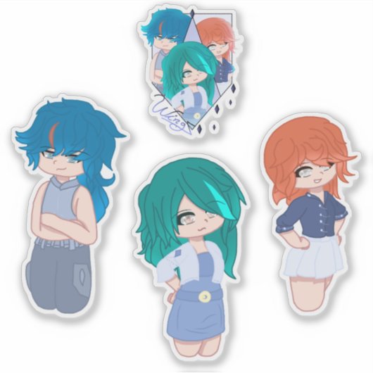 Wingz Warriors Sticker Pack - Sheet 2 (Voorkant)