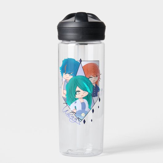 Wingz Warriors Water Bottle Waterfles (Voorkant)