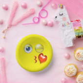 Wink Blow Kiss Emoji Papieren Kommen (Feest)