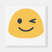 Wink Emoji Magneet (Voorkant)
