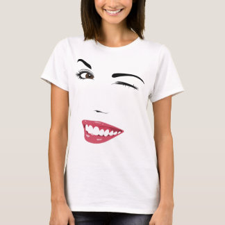 wink en glimlach t-shirt