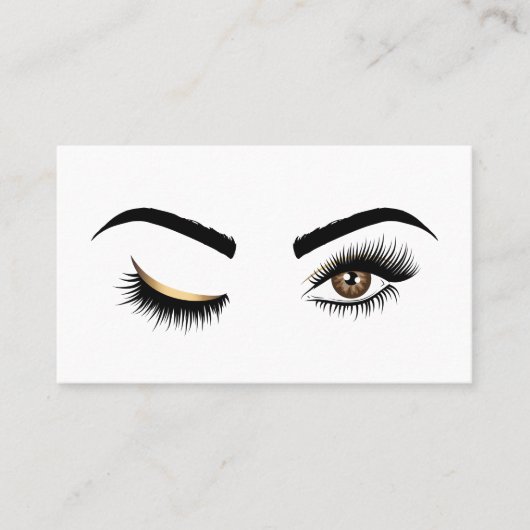 Wink Eye Make-up artiest Beauty Salon Lash Extensi Visitekaartje (Voorkant)