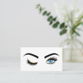 Wink Eye Make-up artist Blue Eyes Lash Extension Visitekaartje (Staand voorkant)