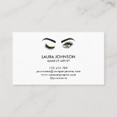 Wink Eye Make-up artist Green Eyes Lash Extension Visitekaartje (Achterkant)