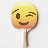 Wink Happy Emoji Face Ping Pong Paddle Tafeltennisbatje (Voorkant)
