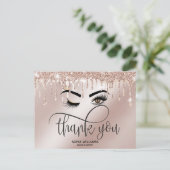 Wink Mooi Bruin Oog met Gouden Kroon Briefkaart (Staand voorkant)