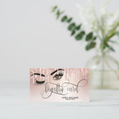 Wink Mooi Bruin Oog met Gouden Kroon Loyaliteit Aanbevelingskaartje (Staand voorkant)