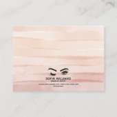 Wink Mooi Bruin Oog stoffig roze Nazorg Aanbevelingskaartje (Achterkant)