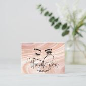 Wink Mooi Bruin Oog stoffig roze Nazorg Aanbevelingskaartje (Staand voorkant)