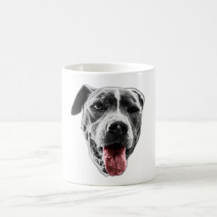 Wink & Red-Tongue Pup — Sluiten Portret Koffiemok