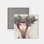 Wink Square Magnet (Voorkant / Achterkant)