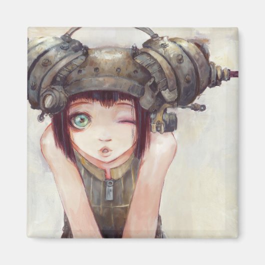 Wink Square Magnet (Voorkant)