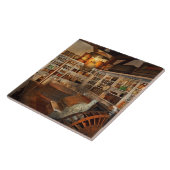 Winkel - Antieke buurtwinkel Tegeltje (Zijkant)