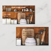  winkel / Bake Shop Visitekaartjes (Voorkant / Achterkant)