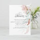 WINKEL | Blauwgroen cascading van koper Aqua Kaart (Staand voorkant)