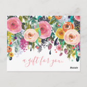 Winkel Boutique Salon Gift Certificate Sjabloon Briefkaart (Achterkant)