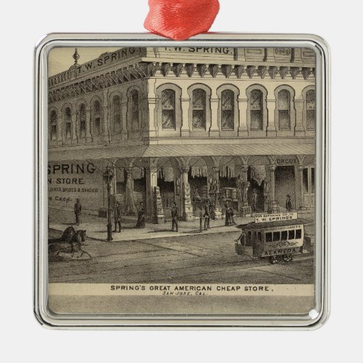 Winkel, brouwerij, San Jose Metalen Ornament (Voorkant)