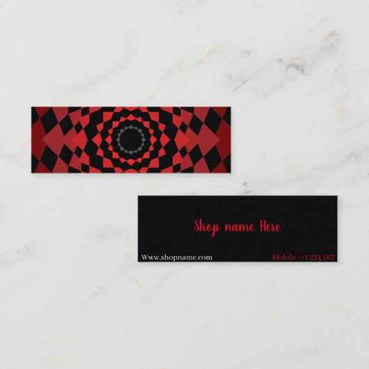 winkel contactkaartje (Voorkant / Achterkant)