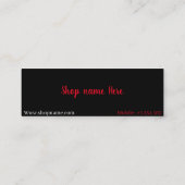 winkel contactkaartje (Achterkant)