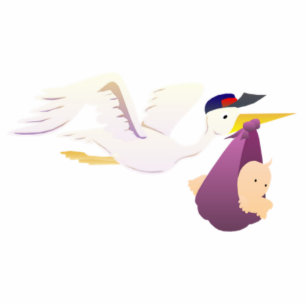 Winkel die een Baby levert Staand Fotobeeldje