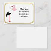 Winkel en Baby Hartelijk dank Notitiekaartje (Voorkant / Achterkant)