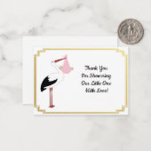 Winkel en Baby Hartelijk dank Notitiekaartje (Voorkant / Achterkant in situ)