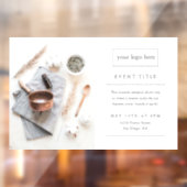 Winkel evenement | moderne fotobusiness lancering raamsticker (Vel 2)