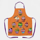 Winkel Halloween Cupcakes Schorten, Halloween Cupc Schort (Voorkant)