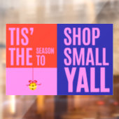 Winkel Kleine Zakelijke Zaterdag Ondersteuning Lok Raamsticker (Vel 2)