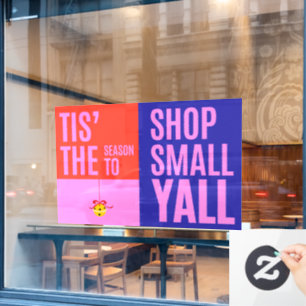 Winkel Kleine Zakelijke Zaterdag Ondersteuning Lok Raamsticker