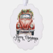Winkel Logo Christmas Gift label Ornament Kaart (Links)