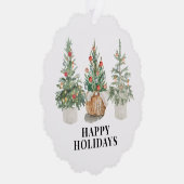 Winkel Logo Christmas Gift label Ornament Kaart (Rechts)