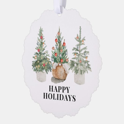 Winkel Logo Christmas Gift label Ornament Kaart (Links)