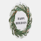 Winkel Logo Christmas Gift label Ornament Kaart (Rechts)