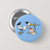 Winkel met baby ronde button 5,7 cm (Voorkant /achterkant)