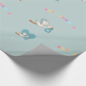 Winkel met baby schattig baby shower cadeaupapier (Hoek)