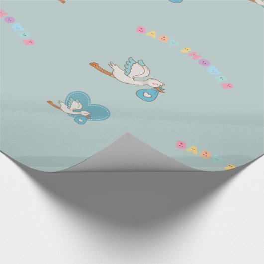 Winkel met baby schattig baby shower cadeaupapier (Hoek)