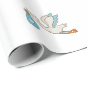 Winkel met baby schattig baby shower cadeaupapier (Rol Hoek)