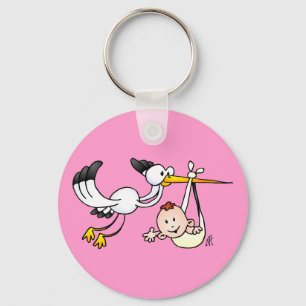 Winkel met baby sleutelhanger
