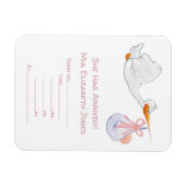 Winkel met bekendmaking Baby Magneet (Horizontaal)