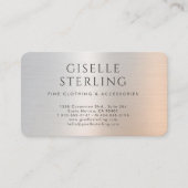 Winkel Metalen QR-code Visitekaartje  (Voorkant)